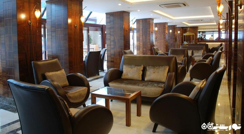 نمایی از محوطه نشیمن لابی هتل